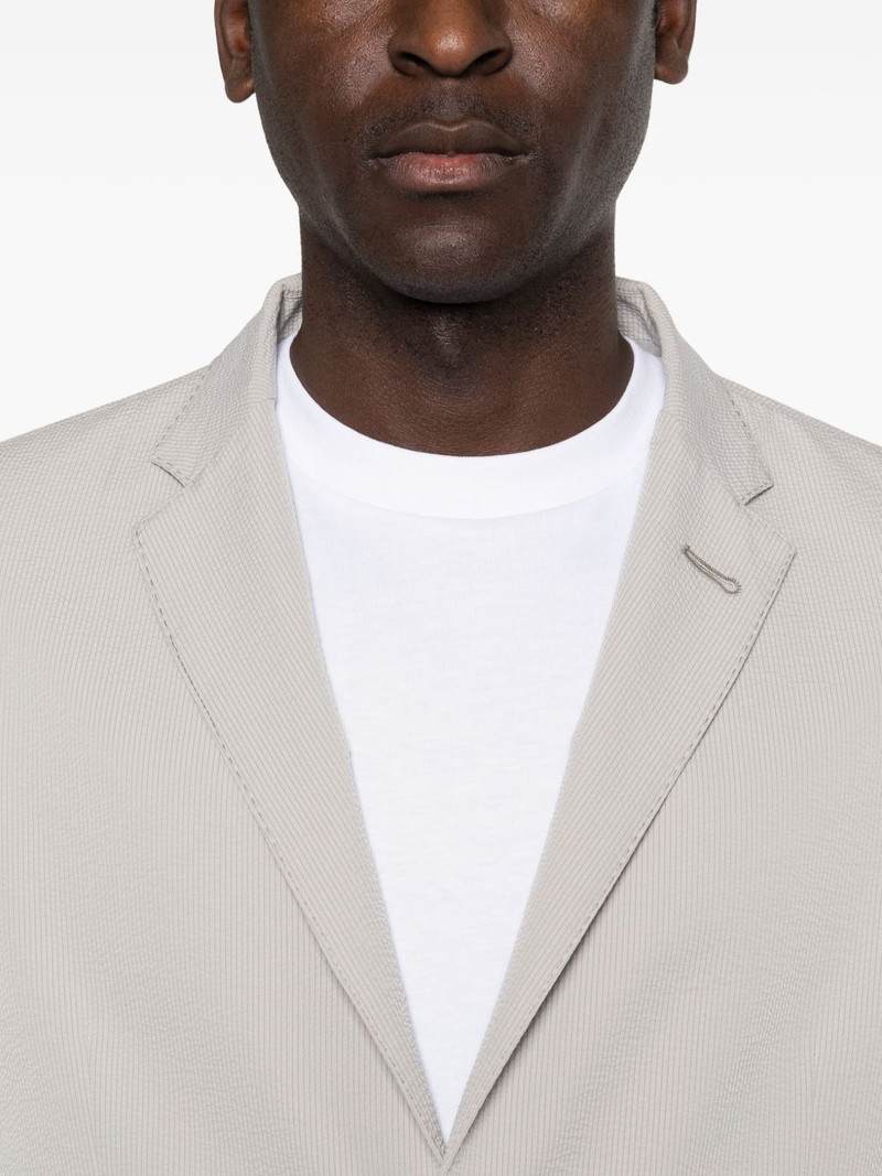 buttoned textured blazer 5