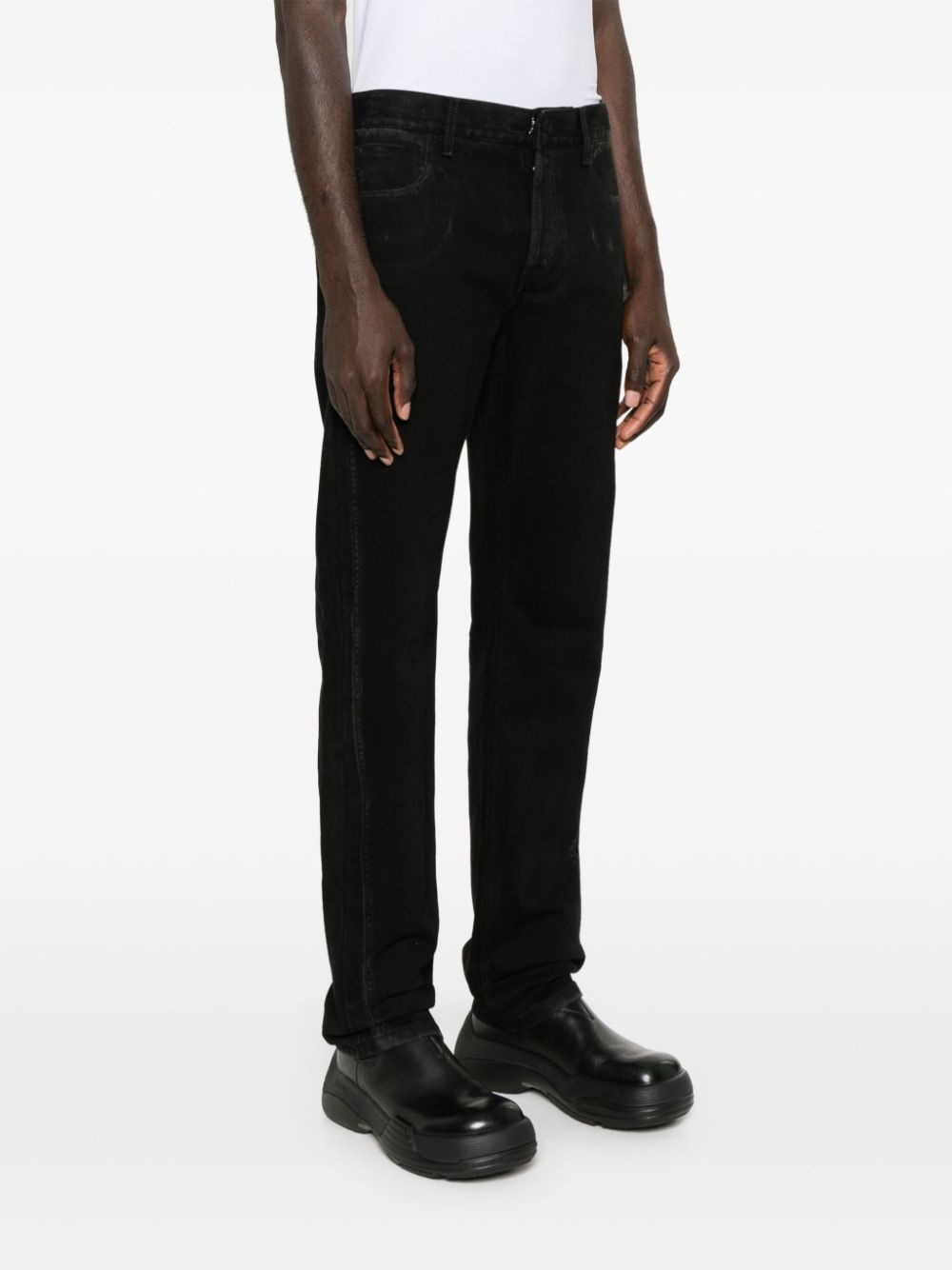Ghostwash mid-rise straight jeans - 3