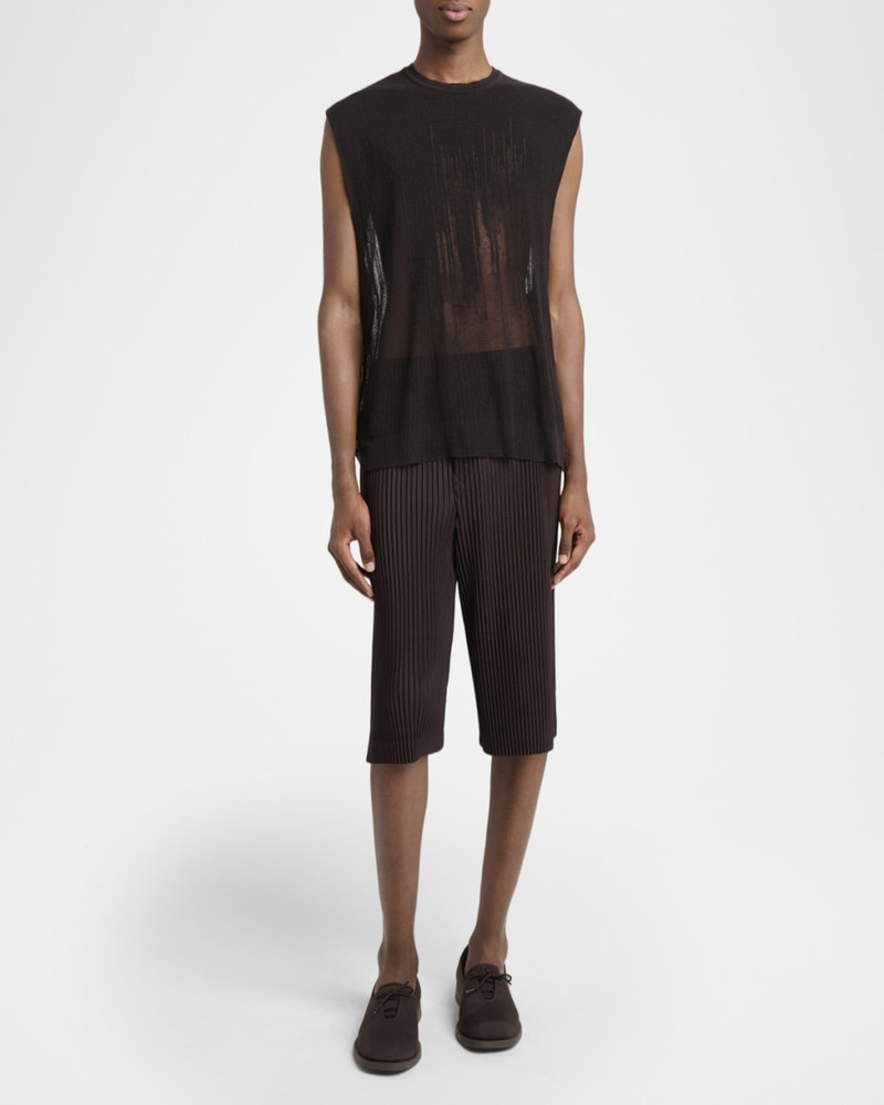 ISSEY MIYAKE Men & apos;s Sheer Knit Vest outlook
