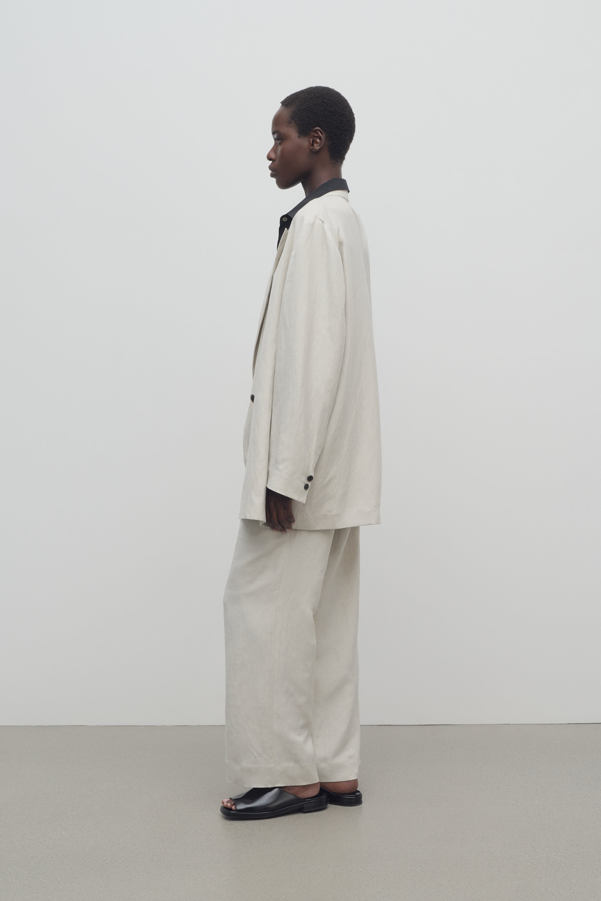 Noxy Pant in Silk and Linen - 4