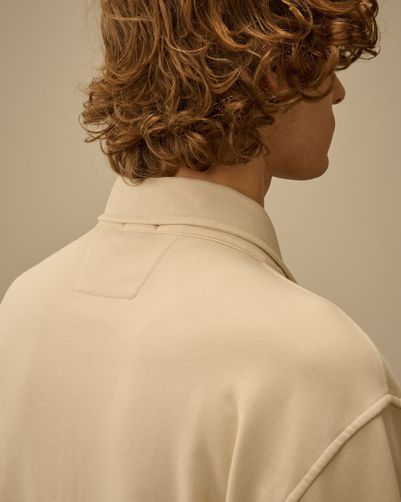 Cotton Diagonal Fleece Zip Lens Sweatshirt 6