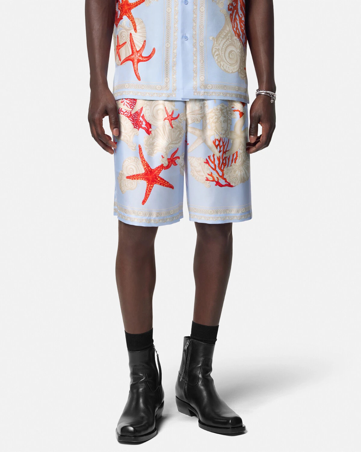 Barocco Sea Silk Shorts - 4