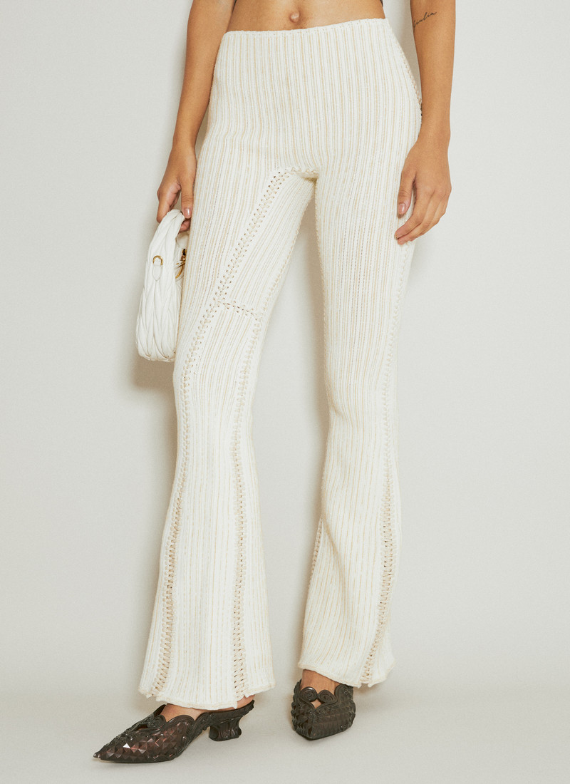 ISA BOULDER Tent Flared Knit Pants outlook