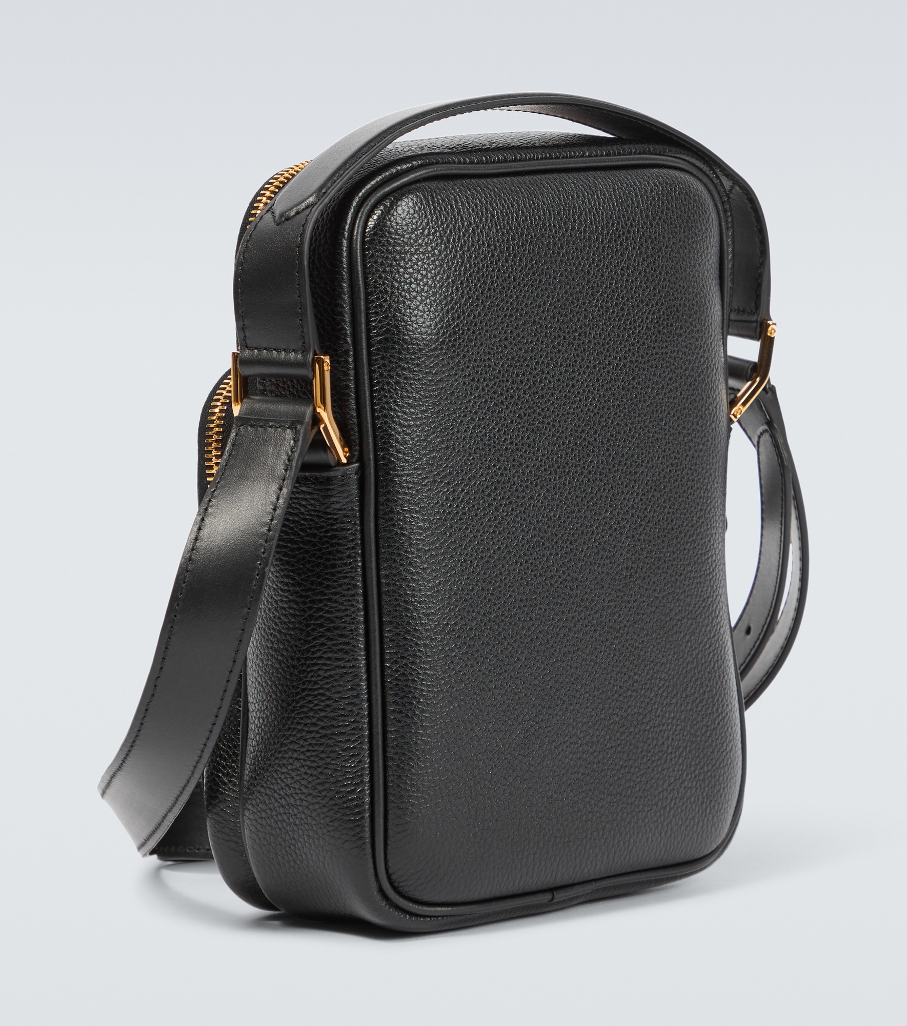 ショルダーバッグ・ポシェット TOM FORD Woman Crossbody bags Black TOM FORD folded-design pebbled-leather Shoulder Bag | Black