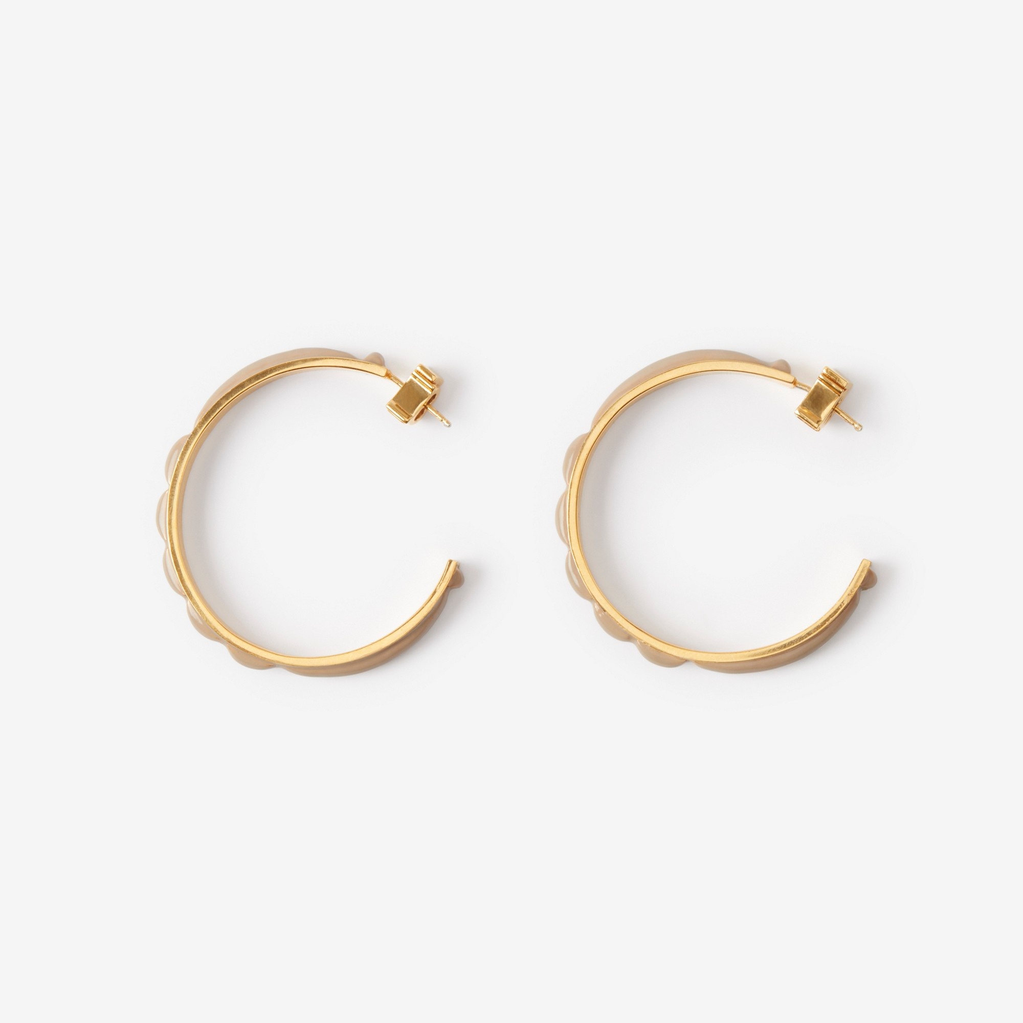 Enamel and Gold-plated Lola Hoop Earrings - 3