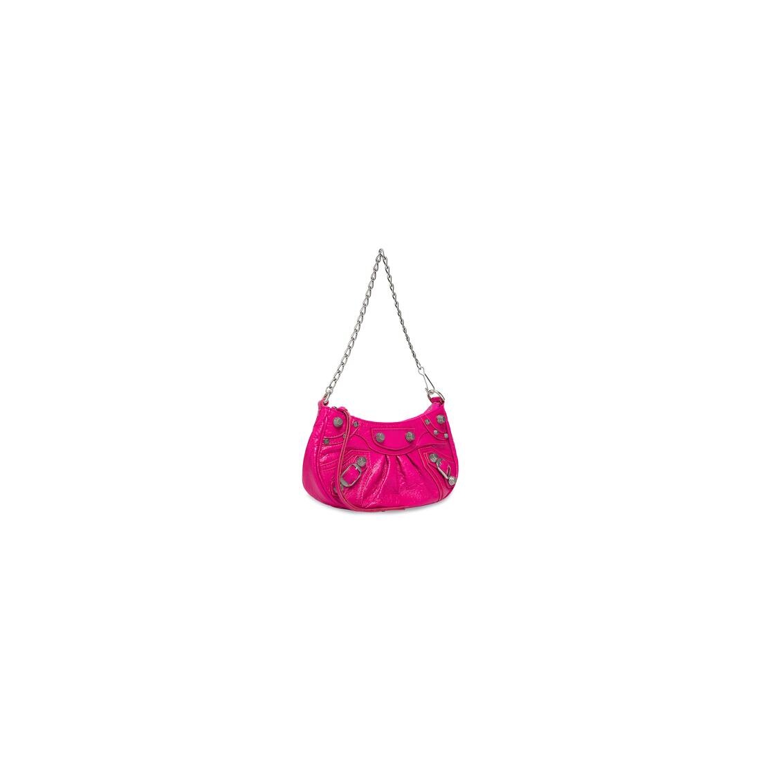 Women's Le Cagole Mini Purse With Chain in Pink - 2