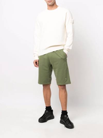 Stone Island Compass-patch crew-neck jumper outlook