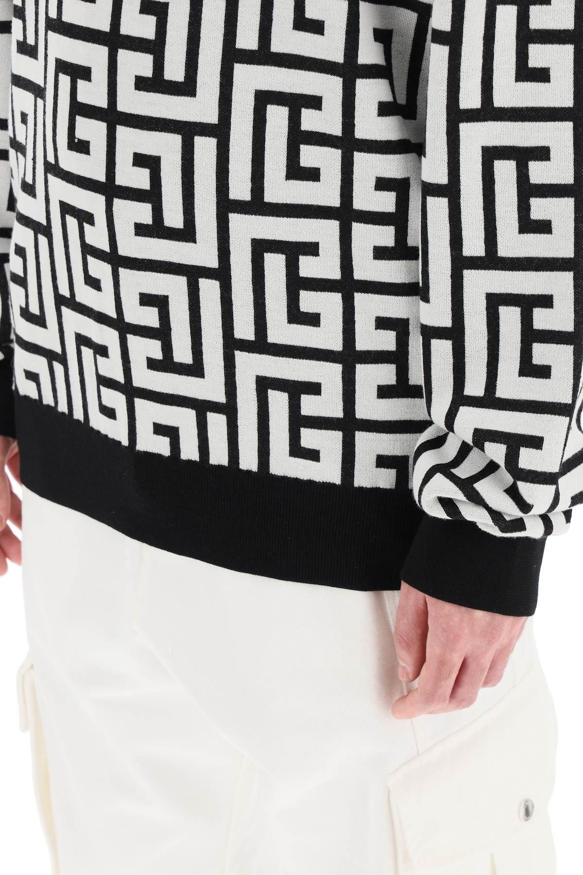 MONOGRAM JACQUARD SWEATER - 5