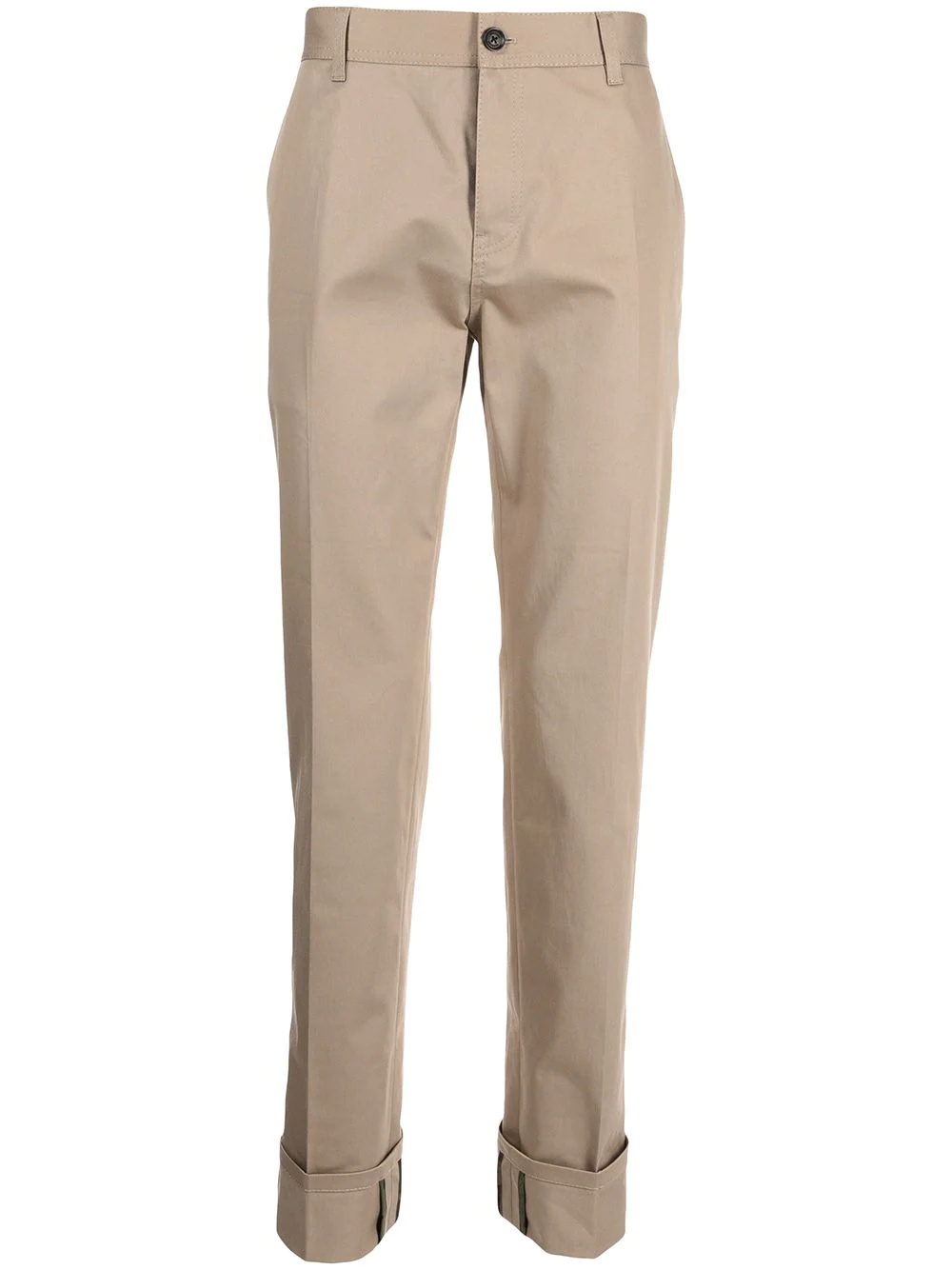 Medusa motif gabardine chinos - 1