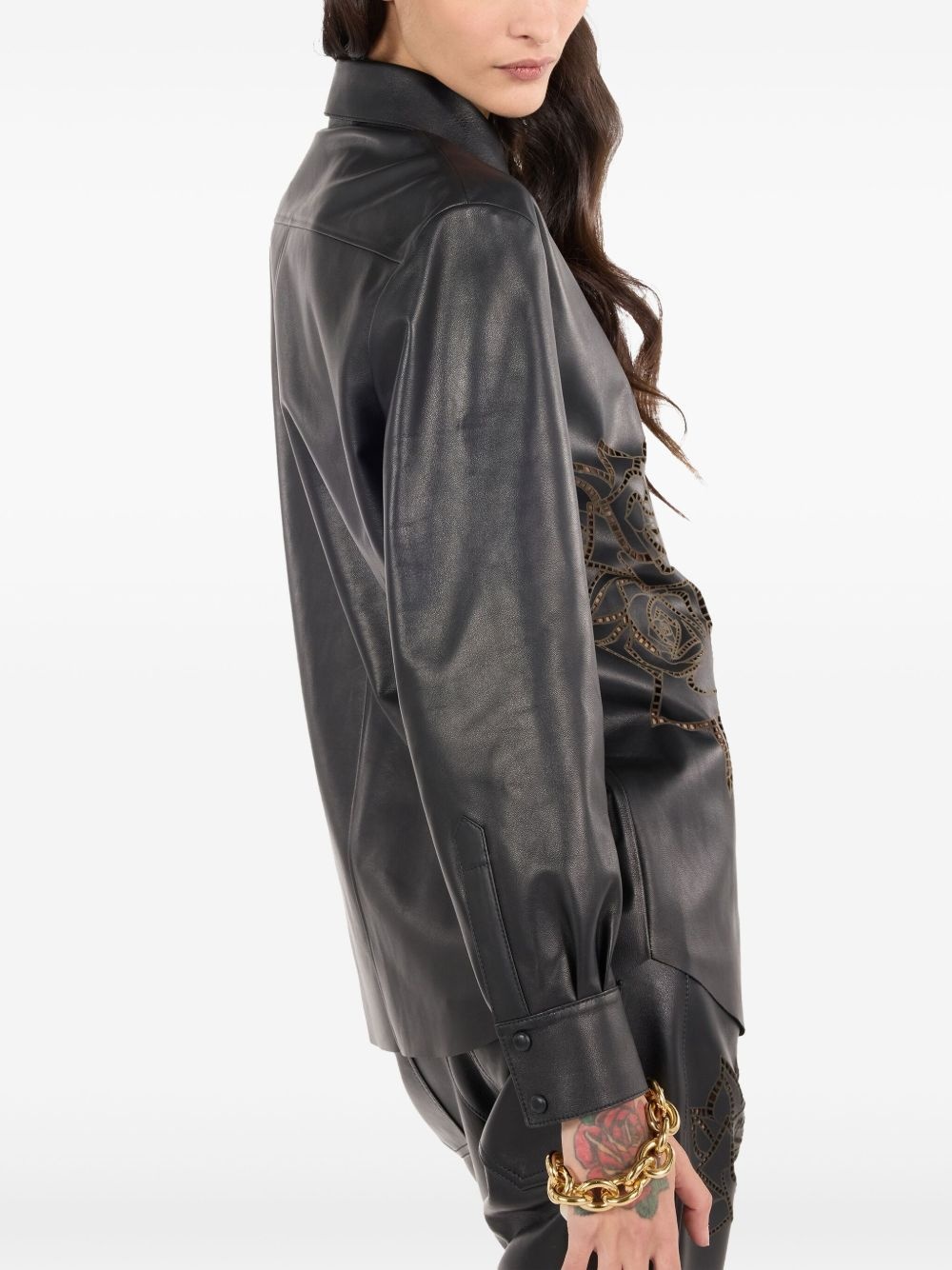 floral-detail shirt - 6