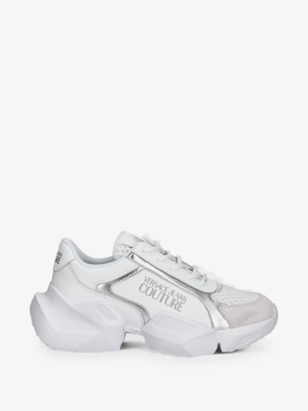 logo-print panelled sneakers - 1