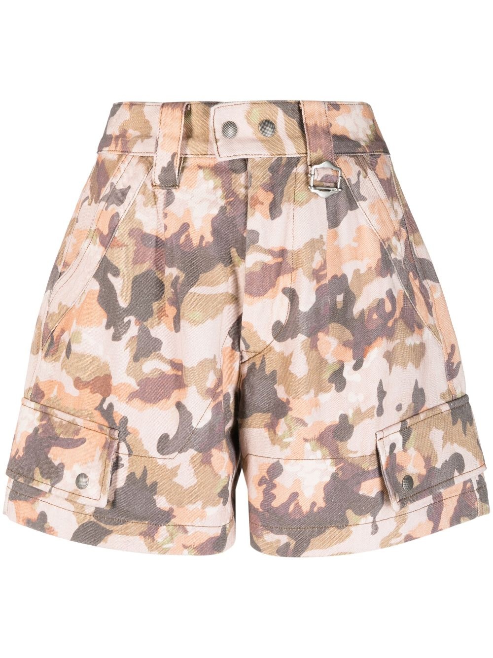 Eliano camouflage-print cotton shorts - 1