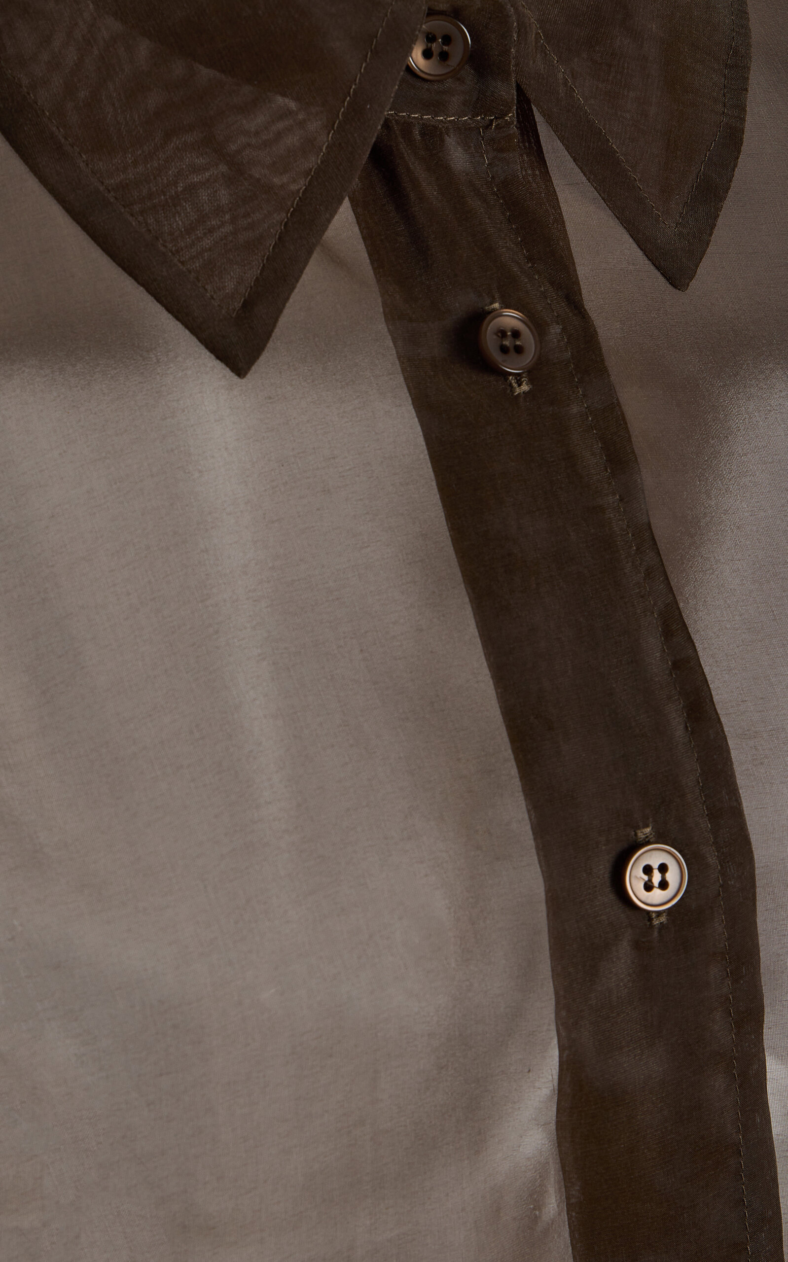 Peri Silk-Blend Chiffon Shirt brown - 5