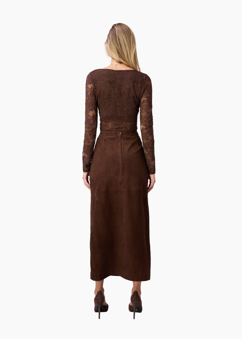 IDRIS SUEDE SKIRT MALT 3