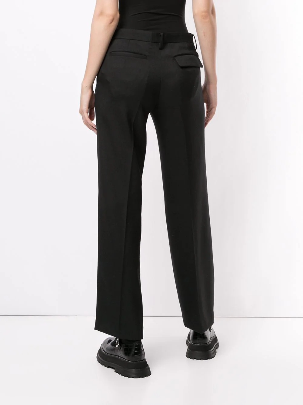 knee slit trousers - 4