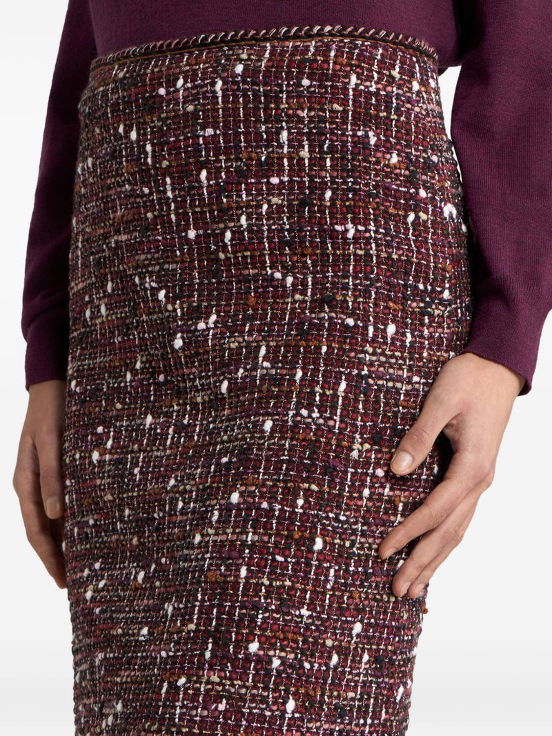 tweed knee-length mid skirt 5