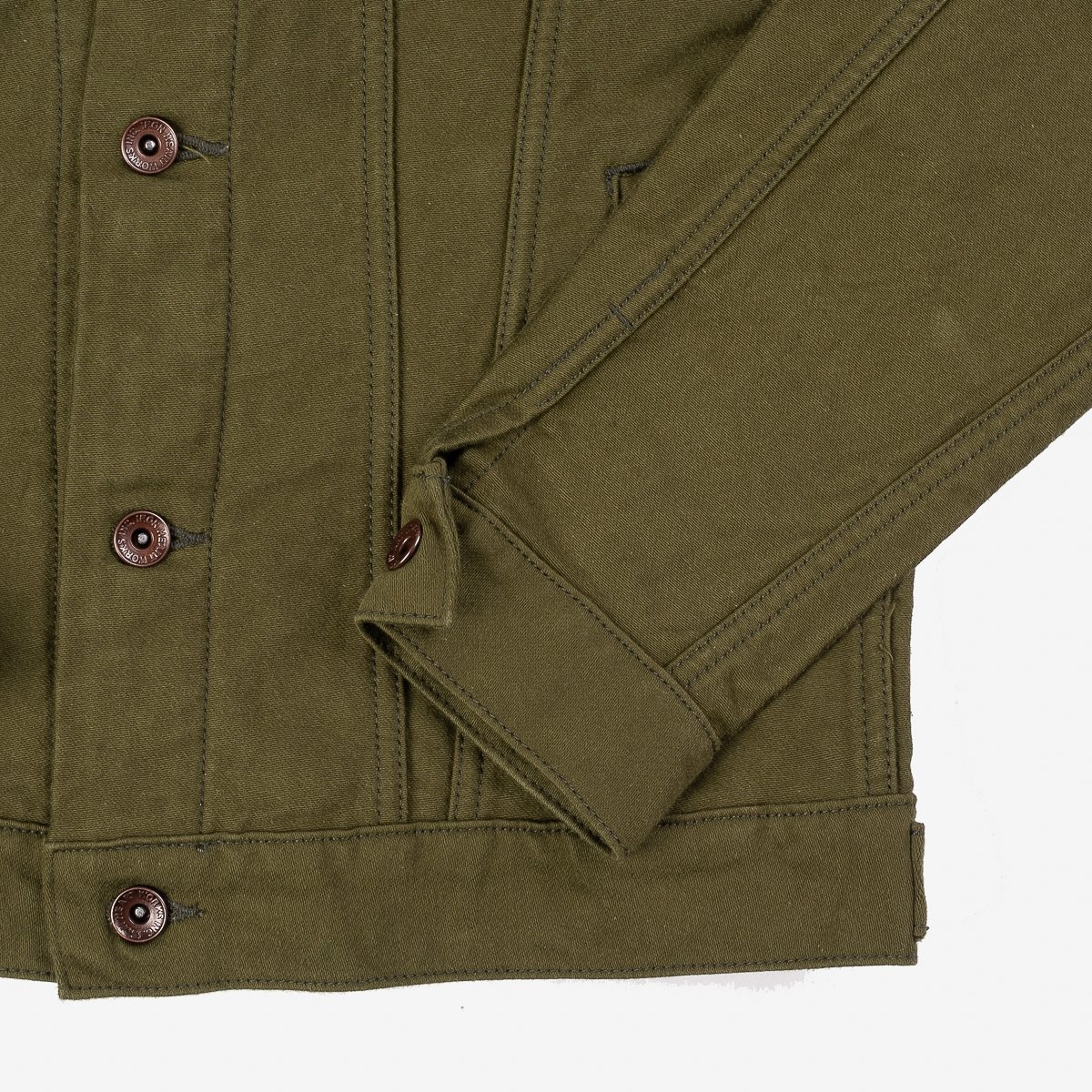 12oz Moleskin Modified Type III Jacket - Olive - 8