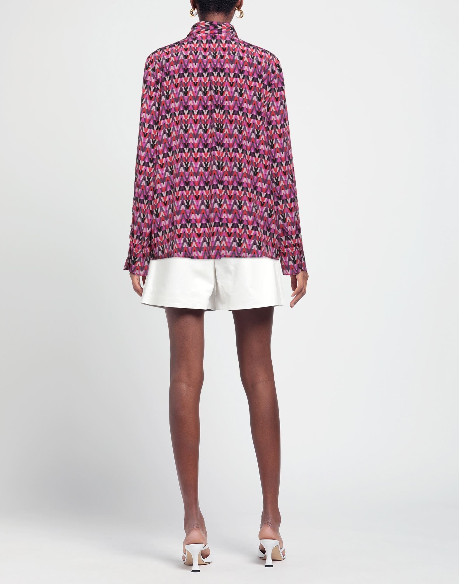 Purple Women's Patterned Shirts & Blouses - 3
