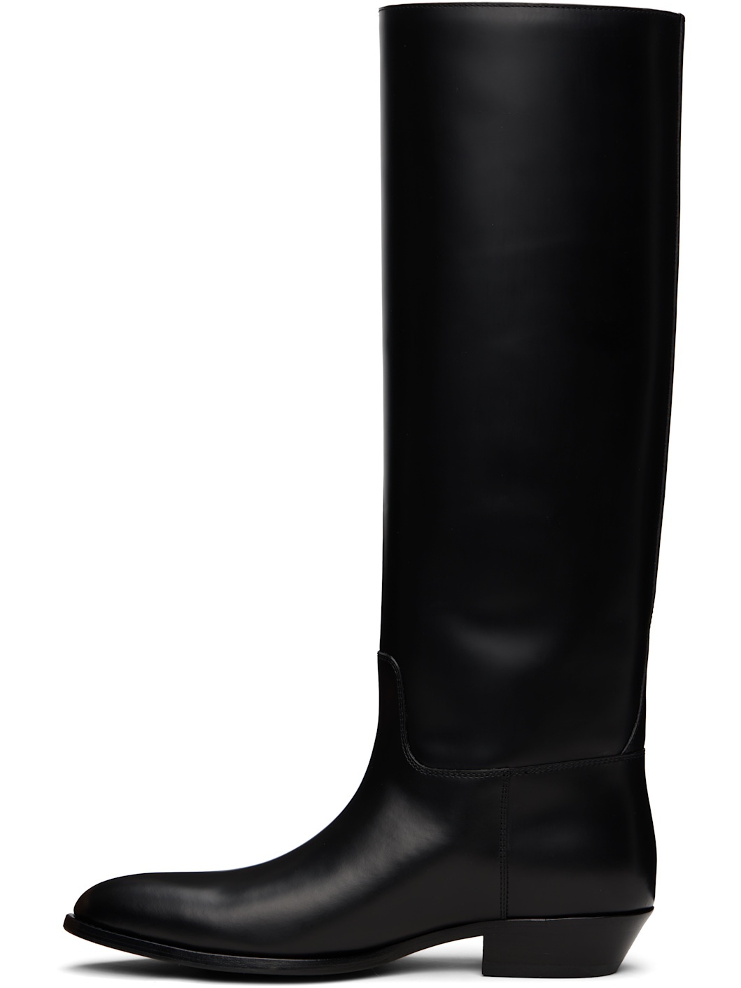Black Western Tall Boots - 3
