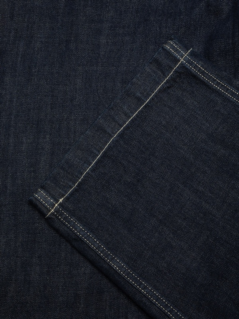 Wendy Double Knee Denim Pants Dark Blue 7