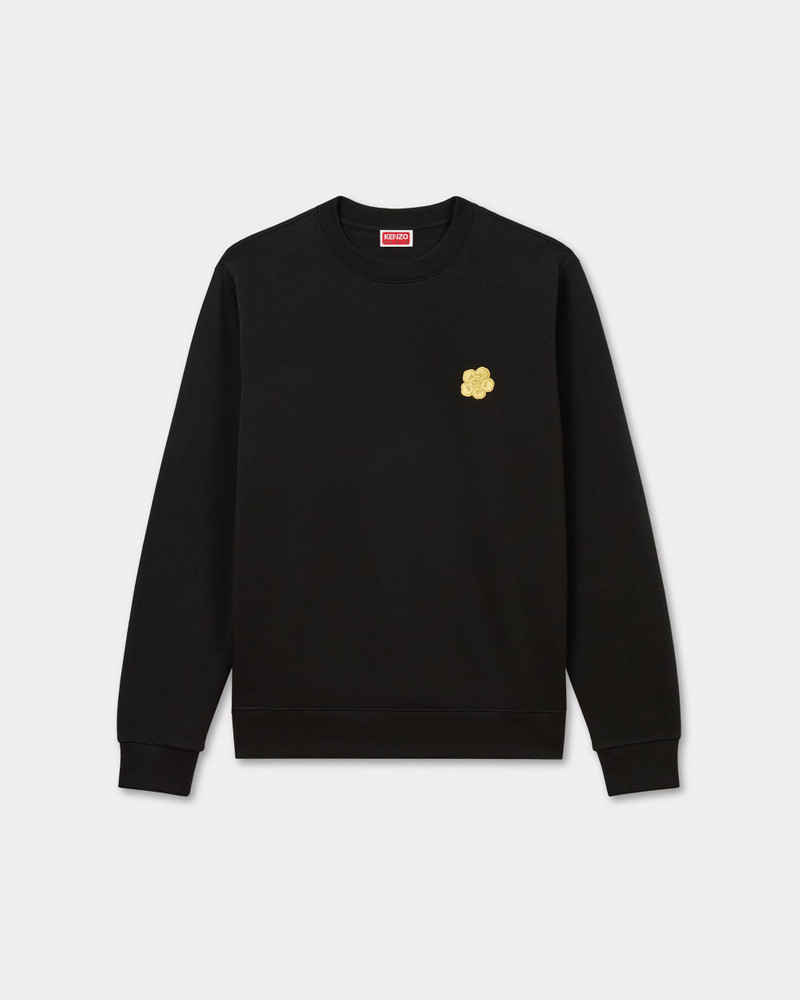 'Boke Flower' embroidered slim sweatshirt in cotton 1