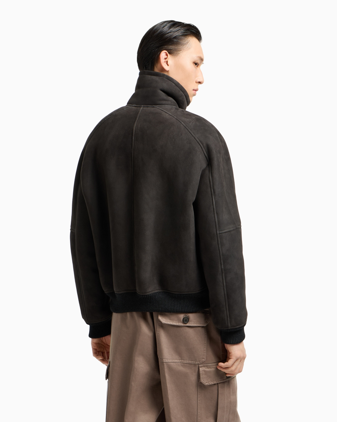 ASV LOOSE-FIT LAMB SUEDE SHEARLING BLOUSON - 3