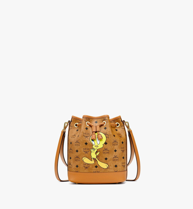 Looney Tunes x MCM  Dessau Drawstring Bag in Visetos 1