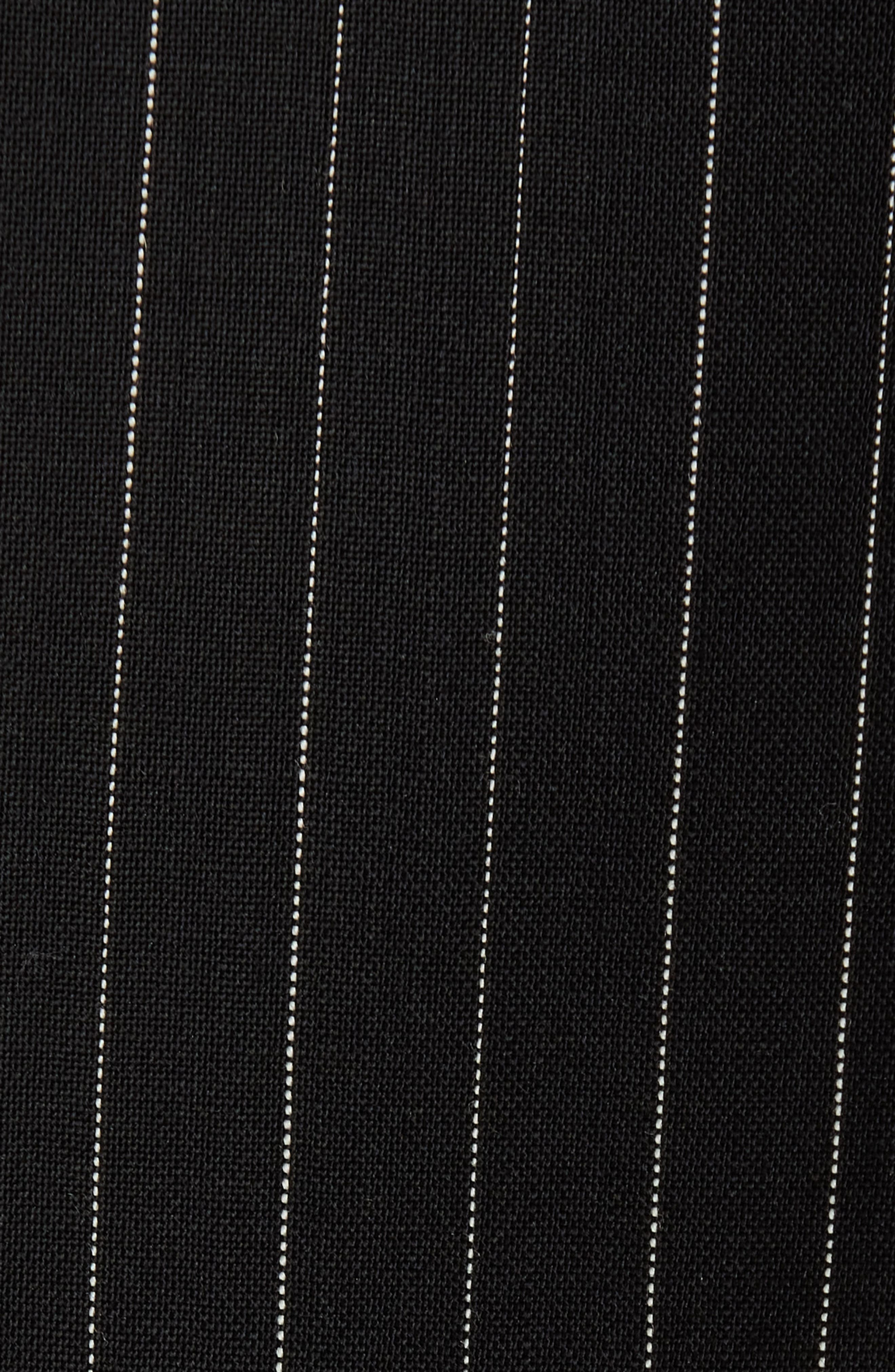 Max Mara Mattia Pinstripe Virgin Wool Blazer in Black/White at Nordstrom - 5