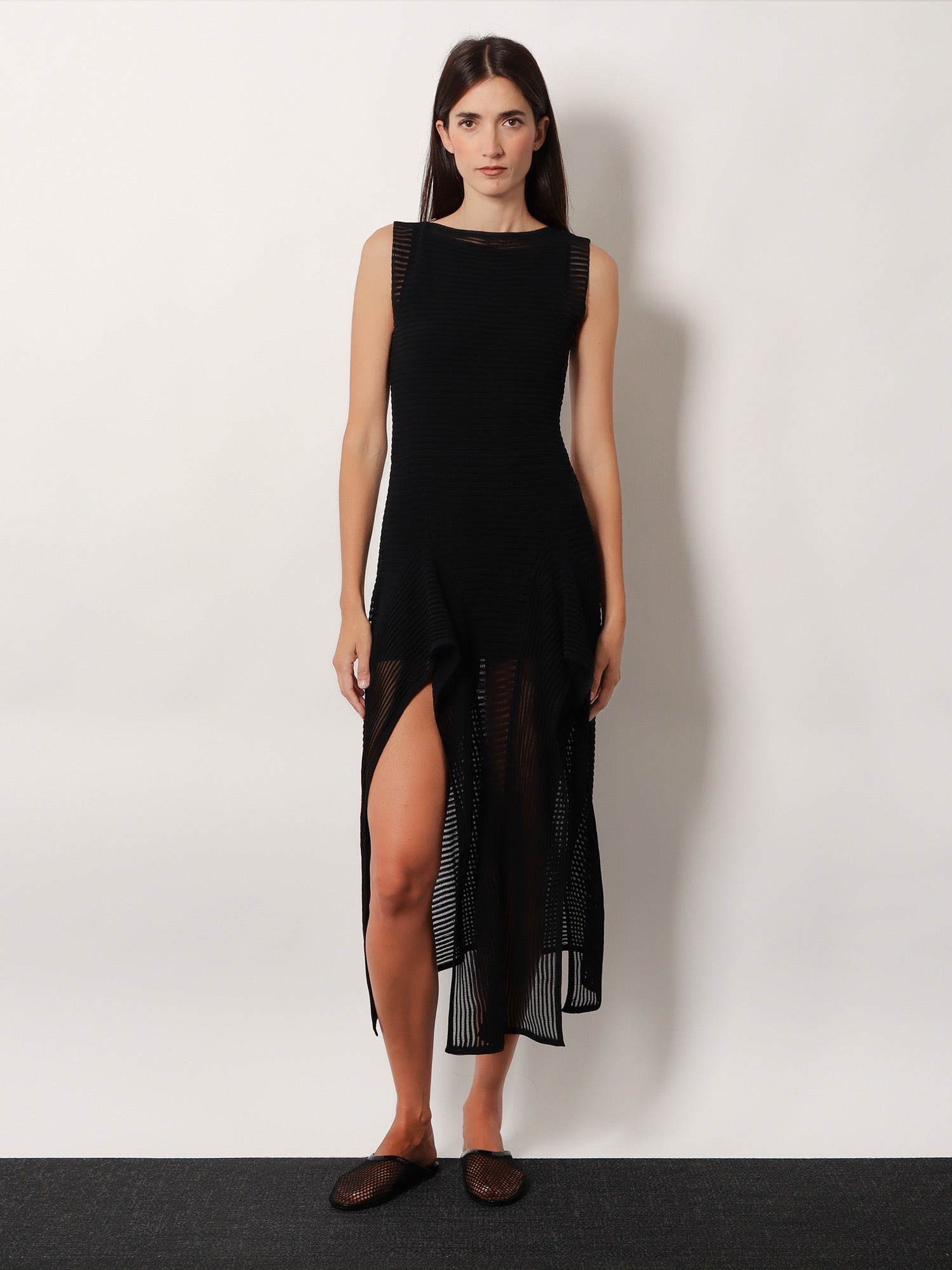Alaia Ladder Cotton Blend Dress - 2
