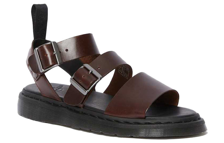 Dr. Martens Gryphon Brando Unisex Charro Brando Gladiator Sandals Dark Brown 15695230 - 2