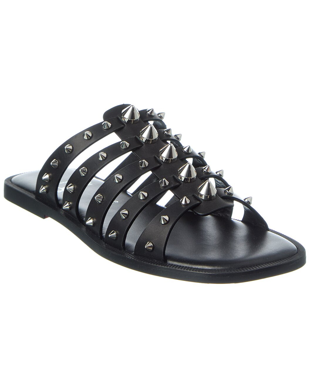 Christian Louboutin Charja Spike Leather Sandal - 1