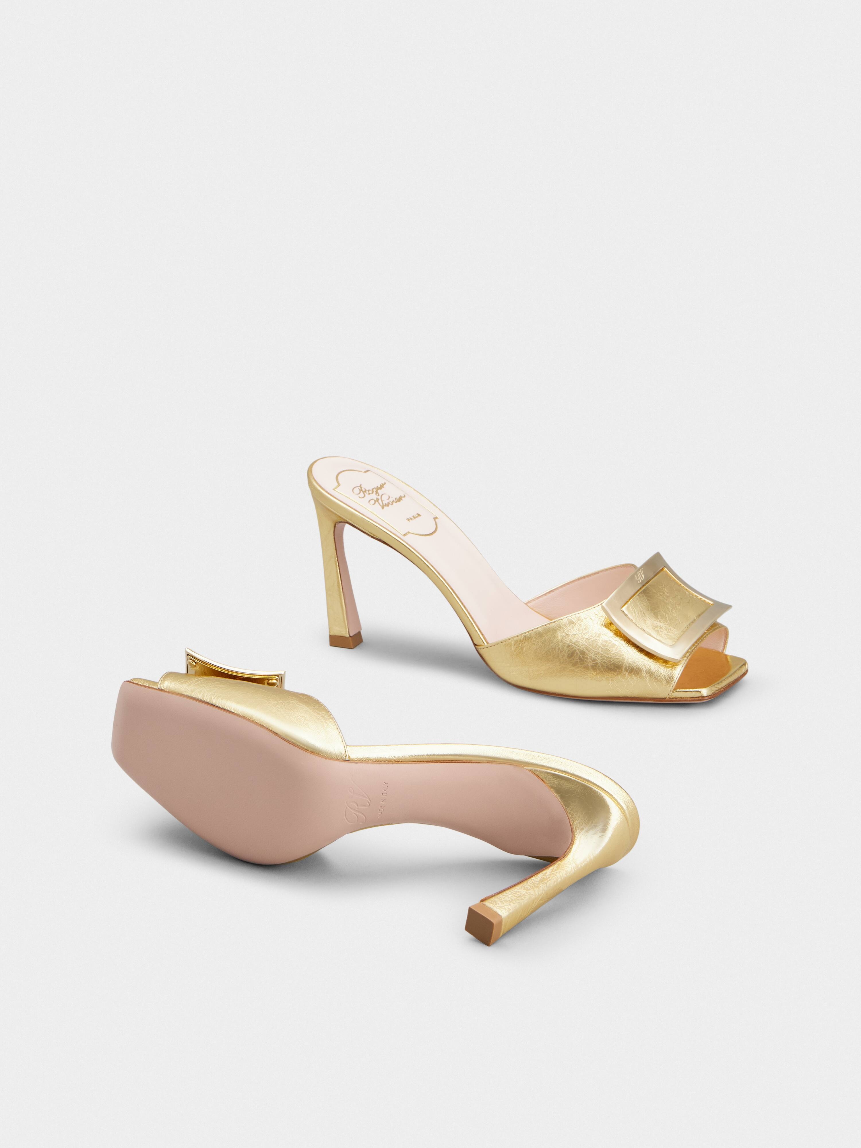 Trompette Metal Buckle Mules in Leather - 6