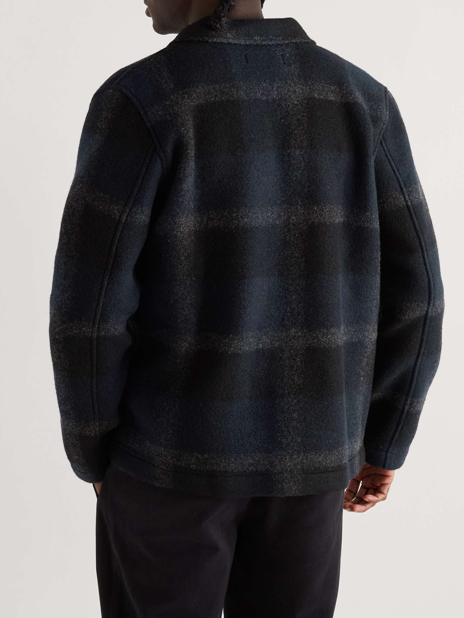 Checked Fleece Jacket - 4