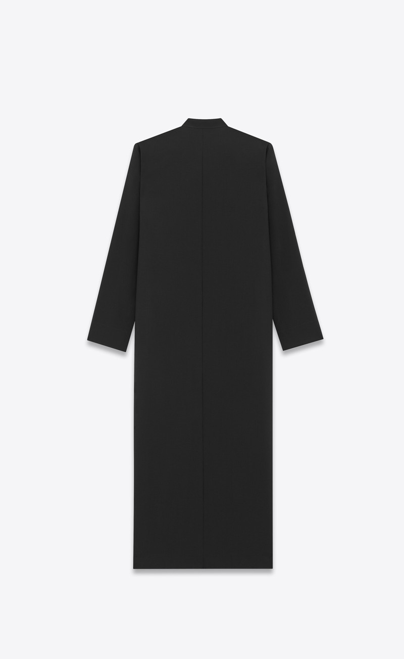 saint laurent kaftan in wool and mohair outlook