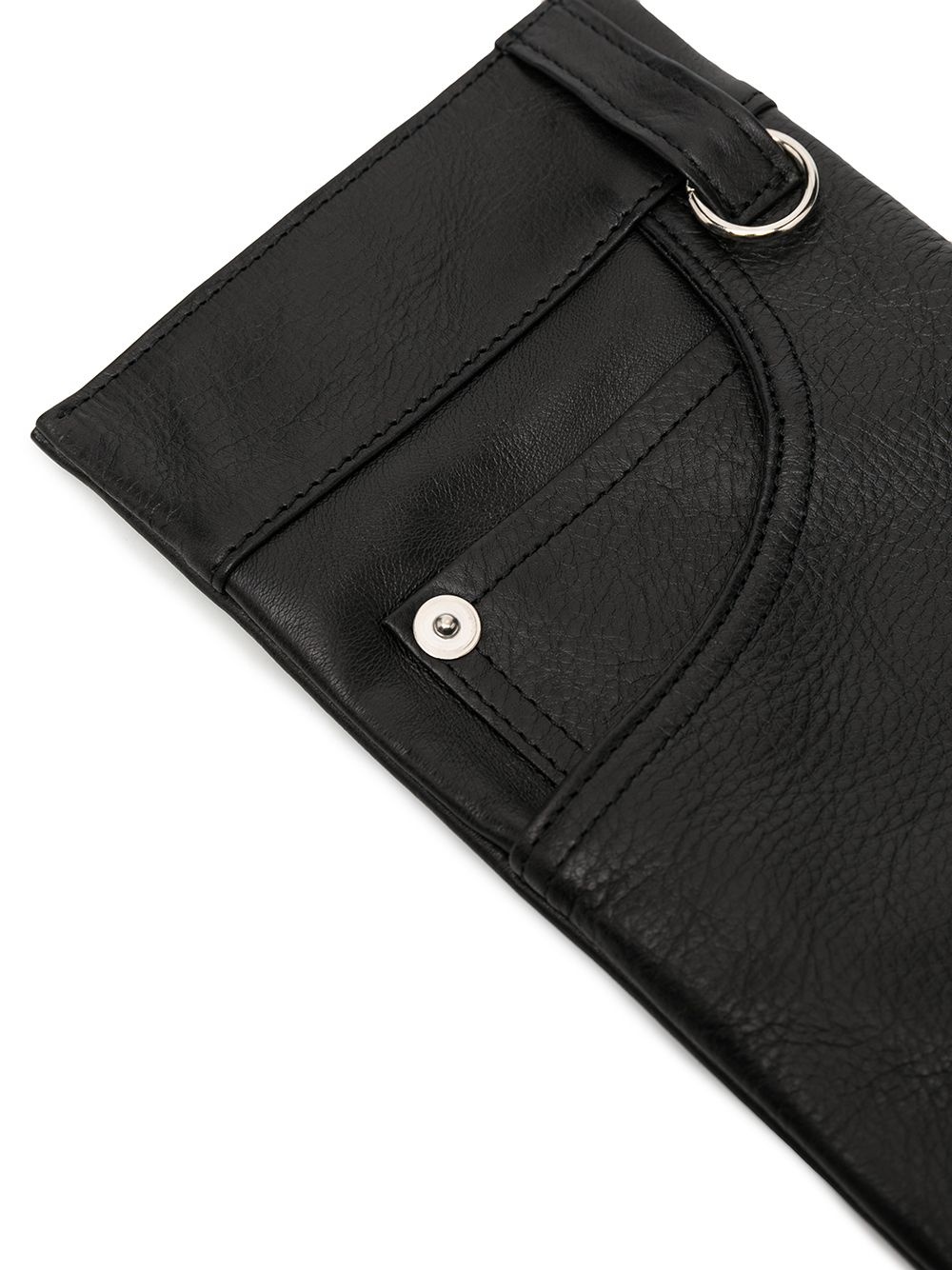 leather pocket-style shoulder bag - 4