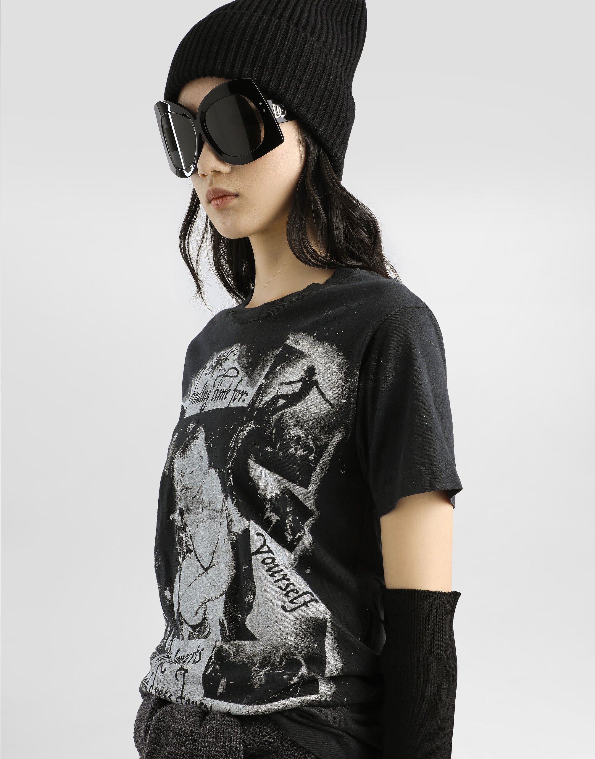 Jersey t-shirt with print - 6