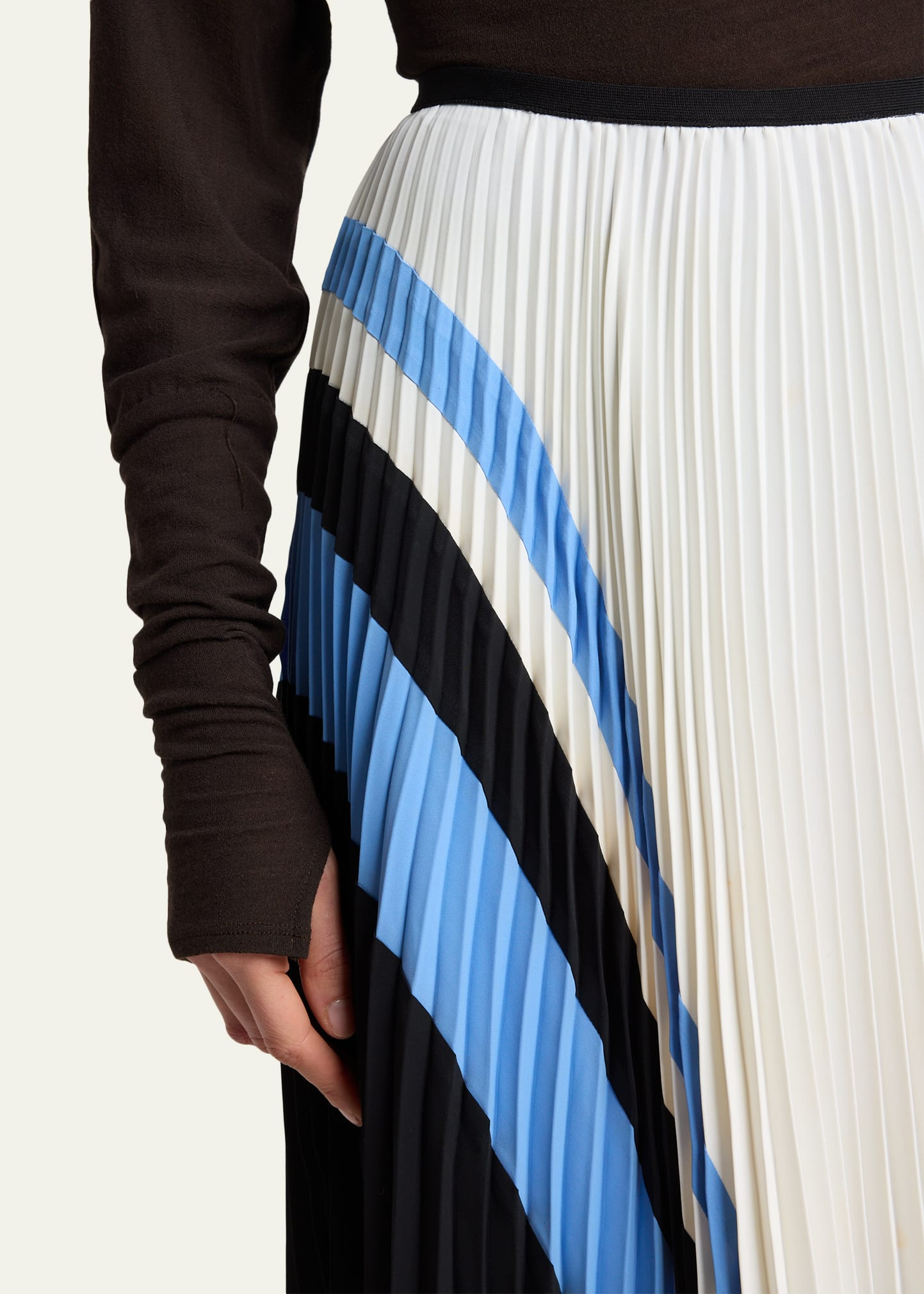 Emilia Pleated Handkerchief Midi Skirt - 5