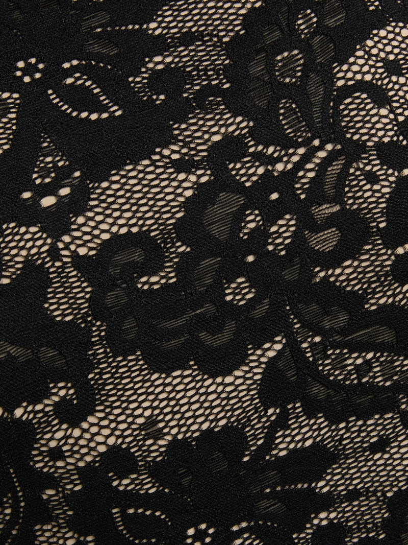 Women's Leila Floral Stretch-Lace Tank - Black Beige 7