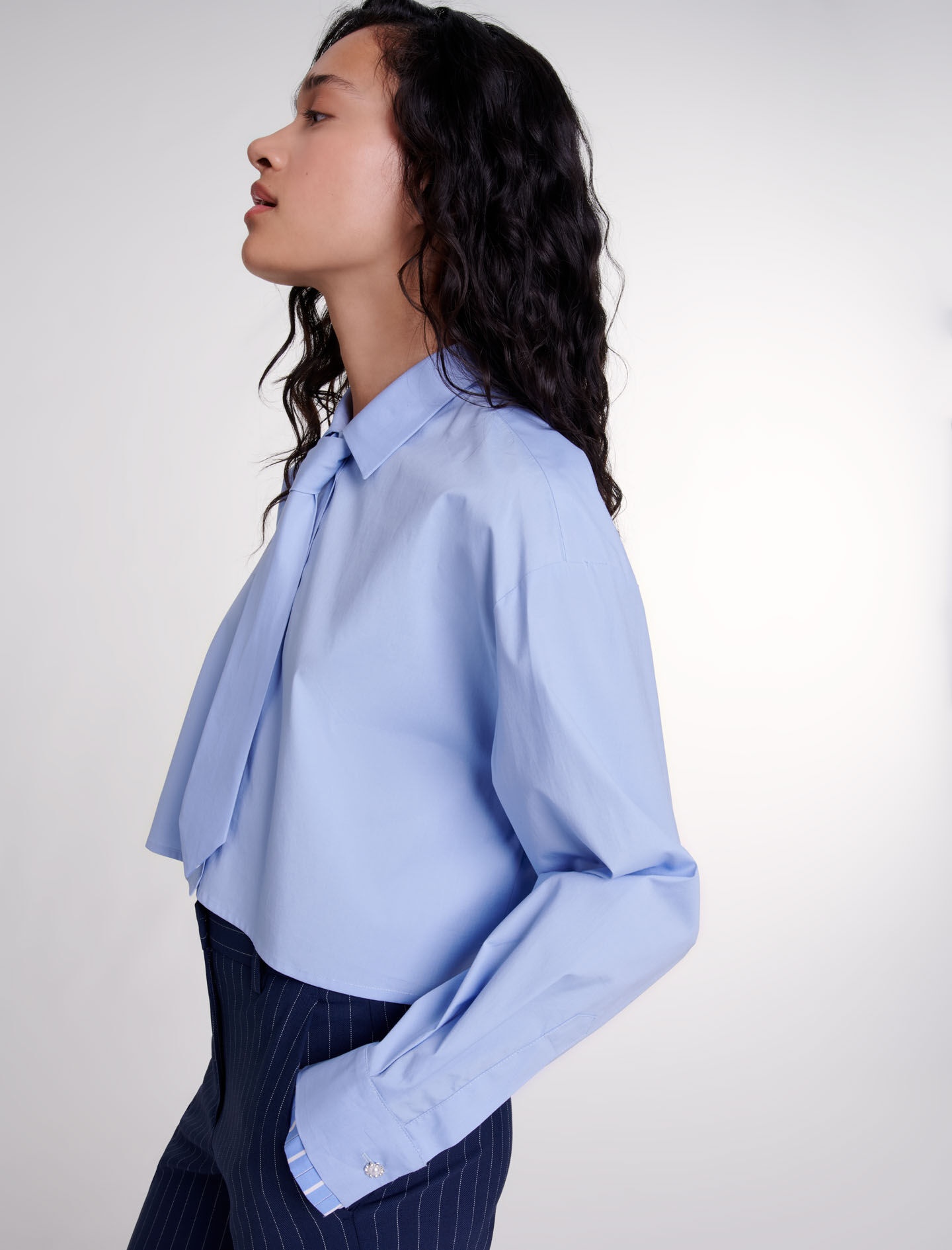 Shirt with removable tie - 7