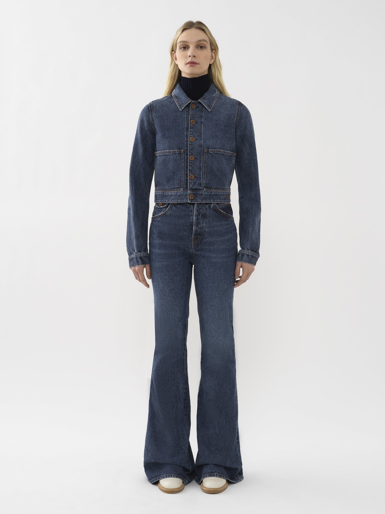 CROPPED DENIM JACKET - 3