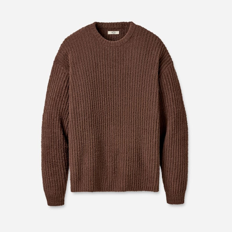 ® Men's Ryatt Crew Rib Polyester Tops in Cola 1