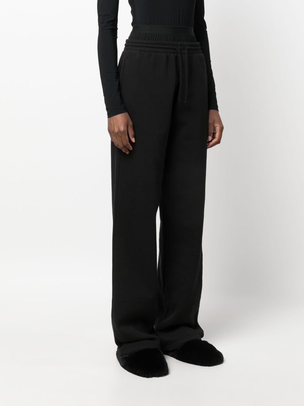 elastic-waist wide-leg track pants - 5