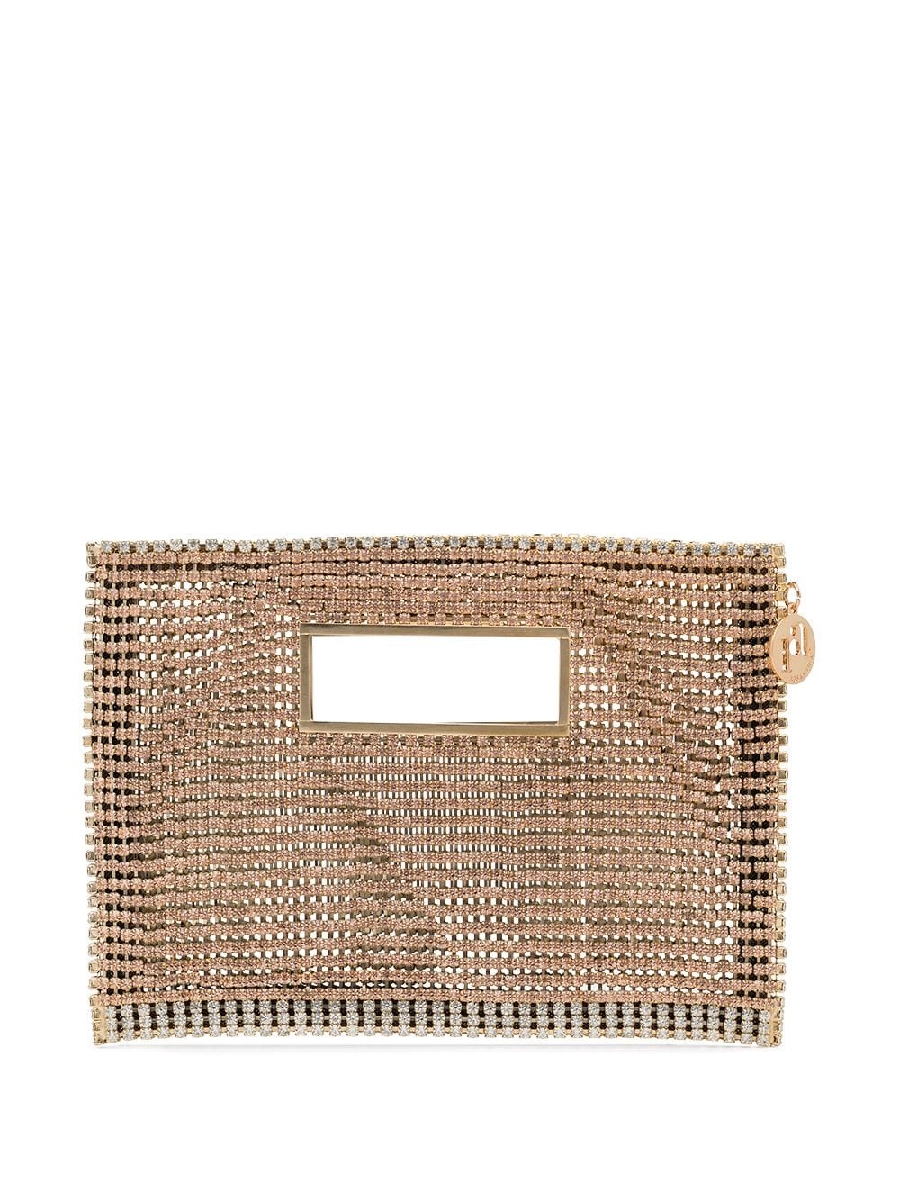 Iside crystal-embellished clutch - 1