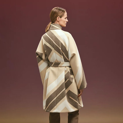 Hermès "Mosaique" coat outlook
