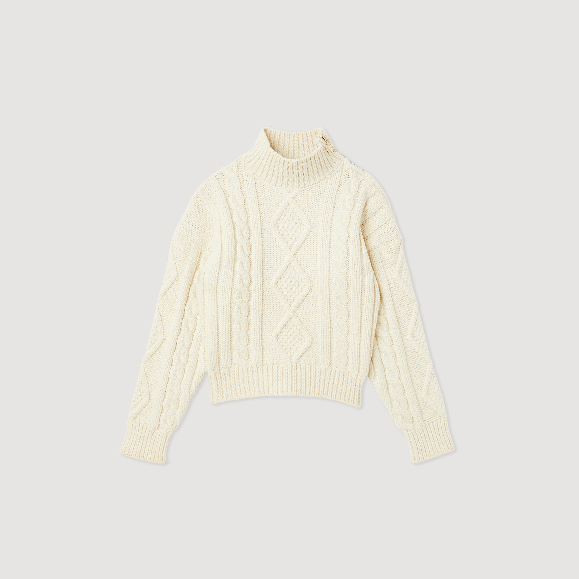 Cable-knit sweater - 1