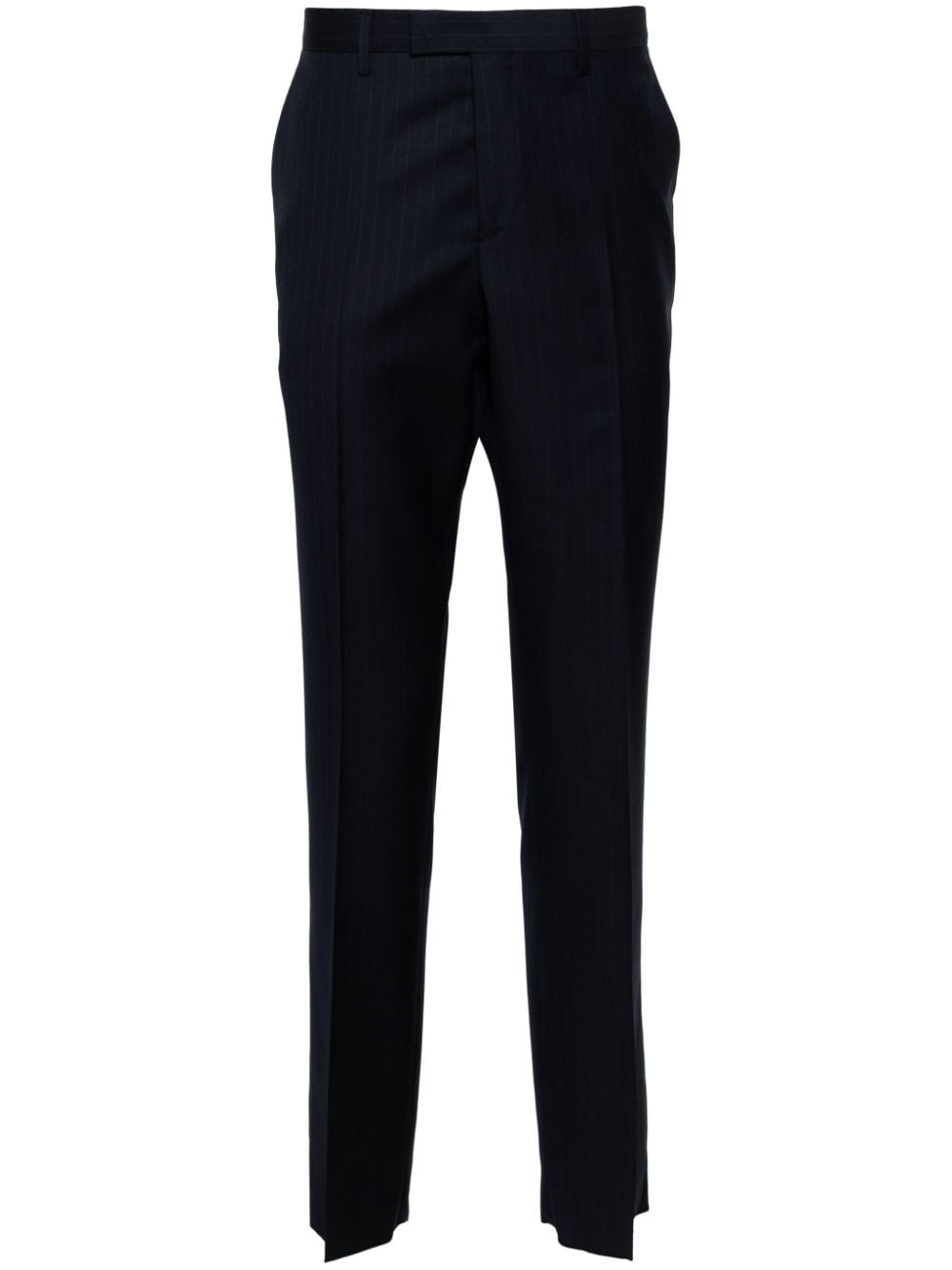 pinstriped wool tailored trousers - 1