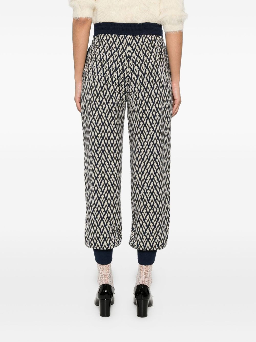jacquard track pants - 3