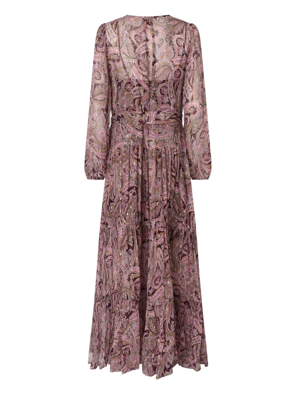 paisley-print tiered maxi dress - 2