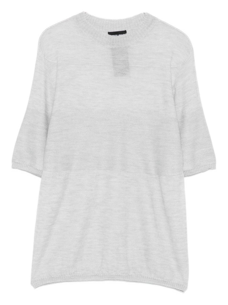 short-sleeve knitted top 1