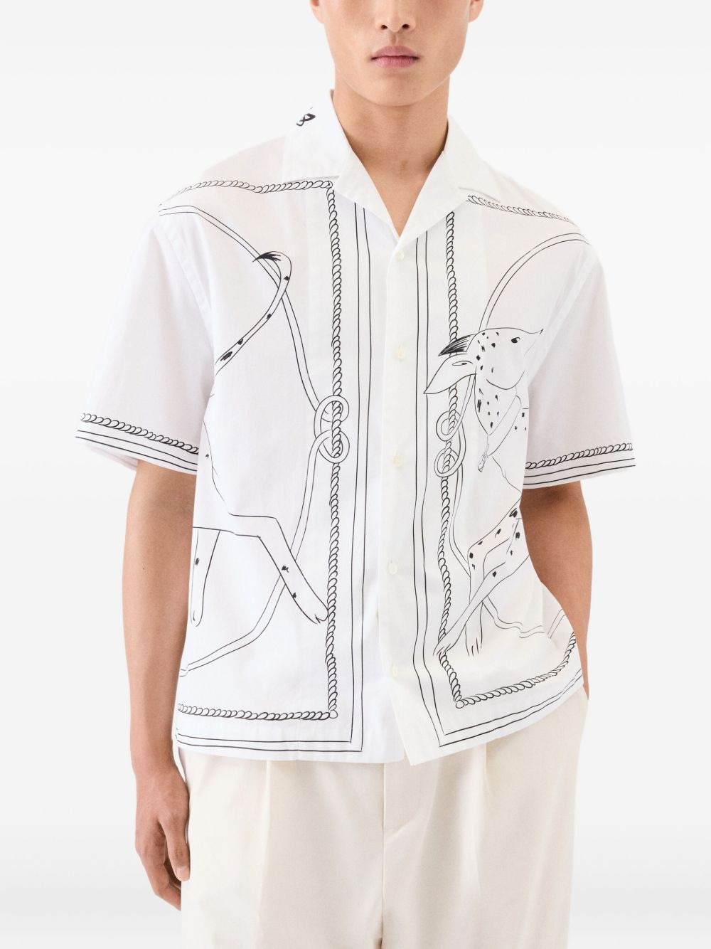 DOG-PRINT SHORT-SLEEVE SHIRT - 2